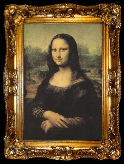framed  LEONARDO da Vinci Mona Lisa (mk08), ta009-2